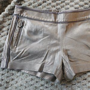 Alice + Olivia leather shorts size